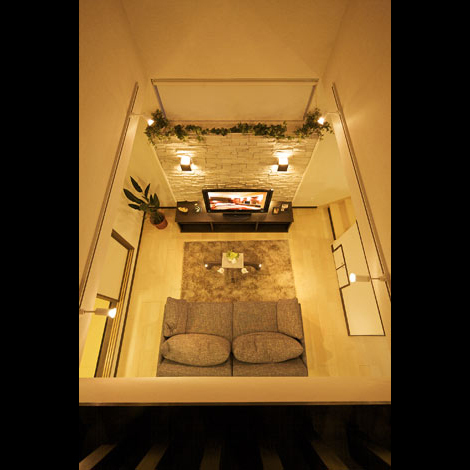 開放感のある大きな吹き抜け