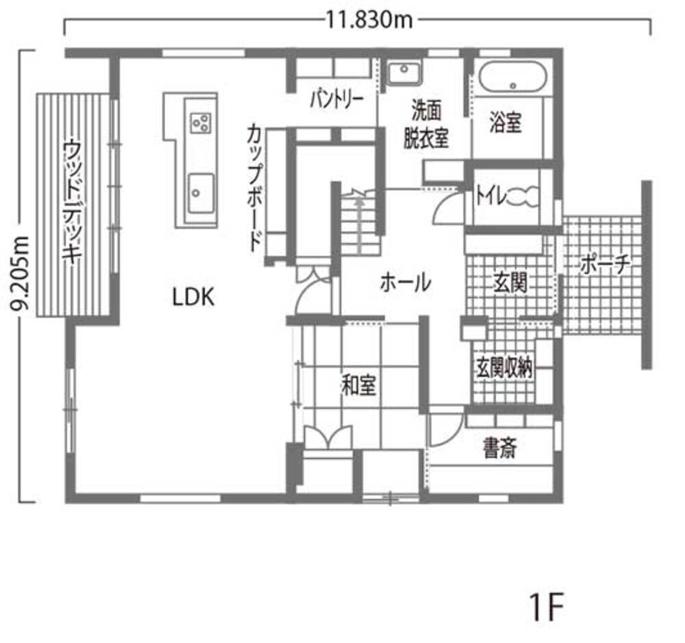 内田建設 豊川市　使い勝手が良い家 1階
