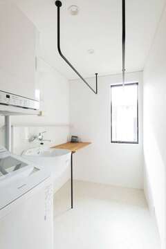 洗う、干す、たたむが完結するランドリー