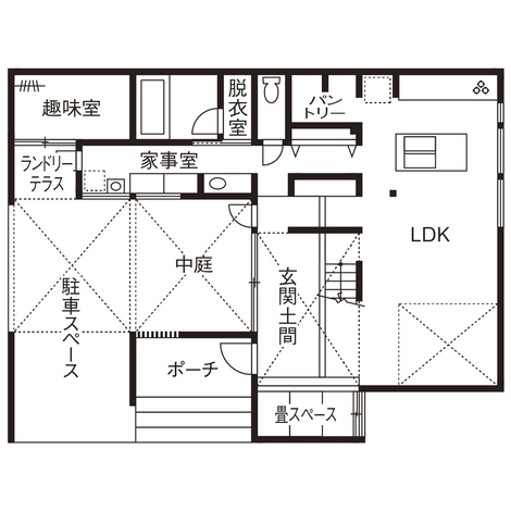 SEIEN ARCHITECT お気に入りに囲まれてオシャレな暮らしを愉しむ家 1F