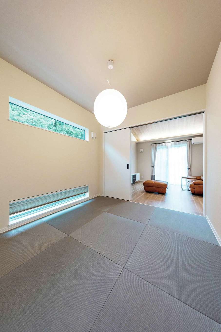 渡辺建設【省エネ、ペット、平屋】リビングに隣接したモダンな和室