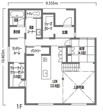 DAITOKU（大得工務店） 考え抜かれた間取りに納得！ 高性能なデザイン住宅 1階