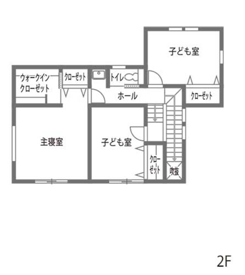 内田建設 豊川市　ランドリールームを備えた家 2階