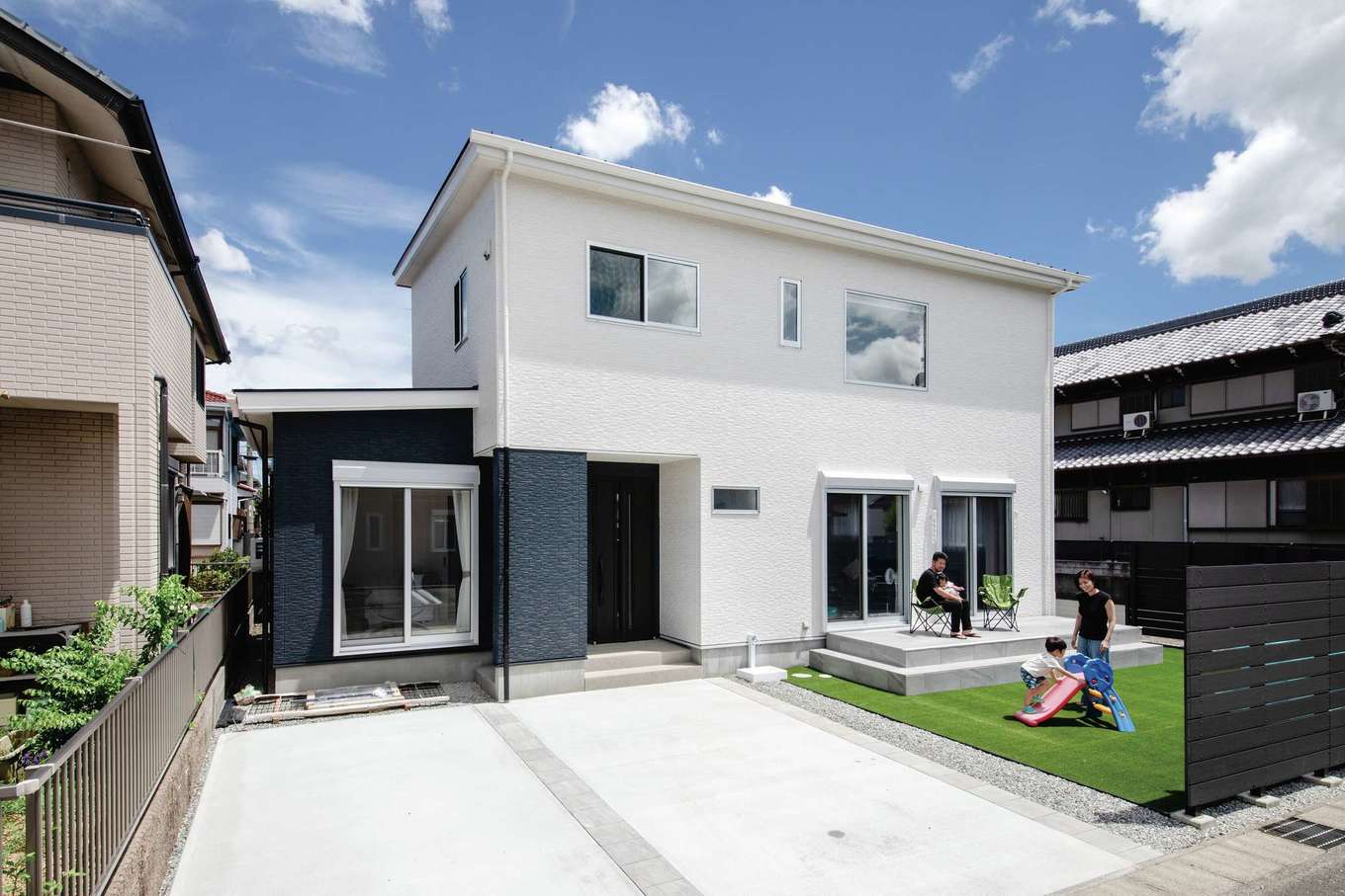 絆家（きずなや）【デザイン住宅、収納力、間取り】外壁材や屋根材もメンテナンス費用を抑えられる素材を活用 