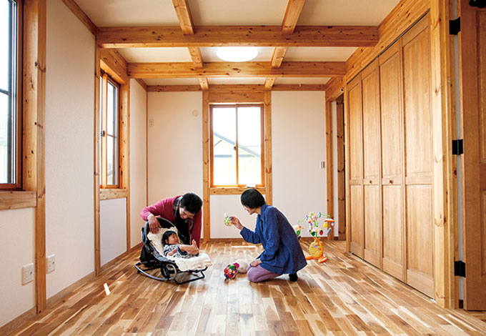 サイエンスホーム【1000万円台、和風、間取り】10畳を超える子ども部屋は、家族構成やライフスタイルの変化に応じてフレキシブルに対応できる