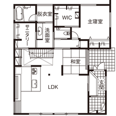 まるでワンフロアのような、平屋スタイルで暮らす