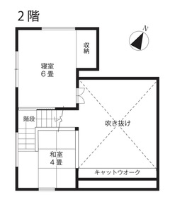 片流れ屋根が映える西海岸風の家