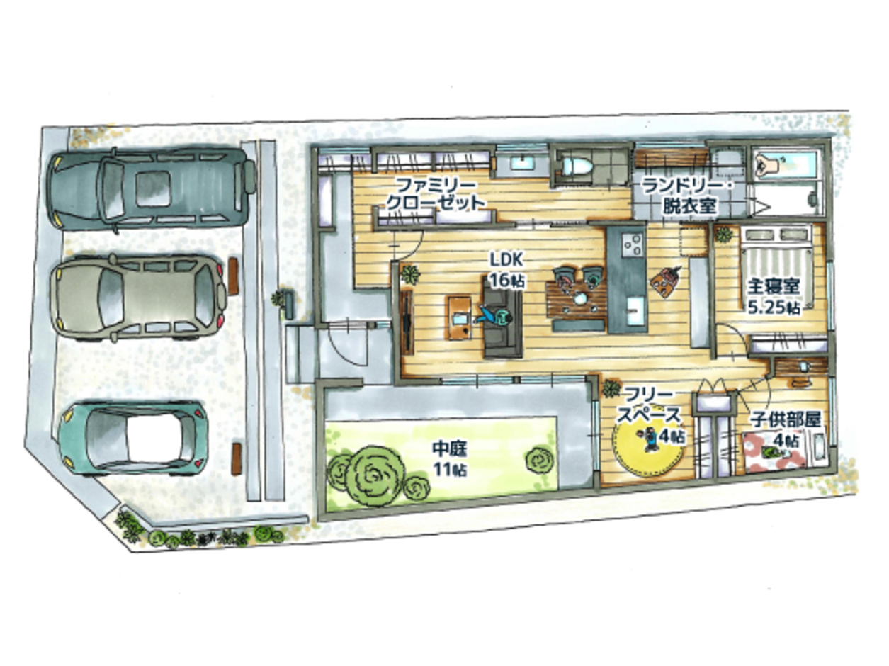 ARRCH アーチ 中庭との一体感を生む「包容の平屋」 平屋