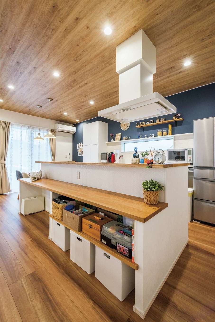 静鉄ホームズ【デザイン住宅、子育て、間取り】どこに何を置くかまで計画。空間を有効に使い、多様な収納が用意された