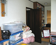 キッチン横の子供部屋はかつてのウォークインクローゼット