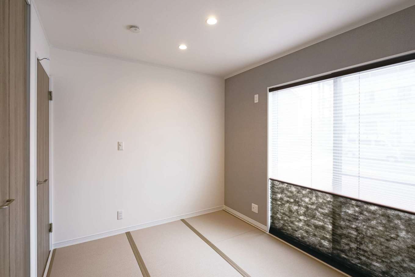 ＩＤＫ 住まいの発見館【1000万円台】客間としても使える和室。畳は雰囲気にあわせ和紙畳を採用