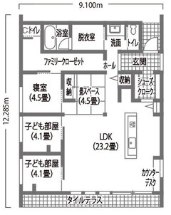 日常の家事が楽になる高性能のデザイン住宅