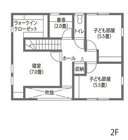 フジモクの家（富士木材） 強さ・つながり・やさしさが生む、安心が家族を包む家 2階