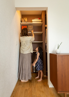 適所に配された十分な収納が使いやすい