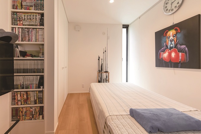 朝日がやさしく入ってくる寝室