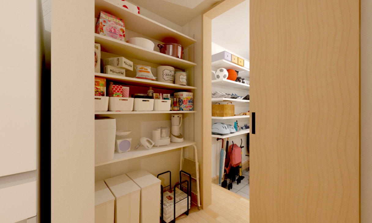 『買い物帰りに嬉しい便利な帰宅動線』