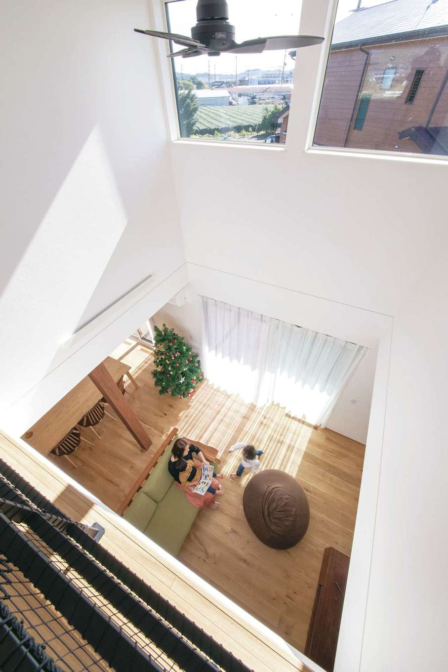 コットンハウス【子育て、二世帯住宅、省エネ】業界トップクラスの高気密・高断熱性能に24時間計画換気をプラスして、常にクリーンな空気が家中を行き渡る