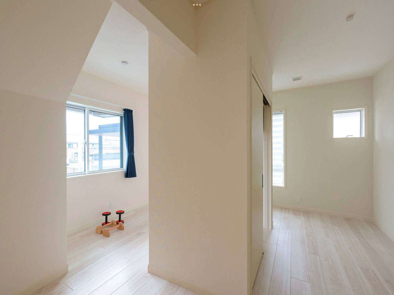 三井ホーム　静岡支店・静岡東支店【デザイン住宅、趣味、間取り】中央にクローゼットを設けた子ども部屋