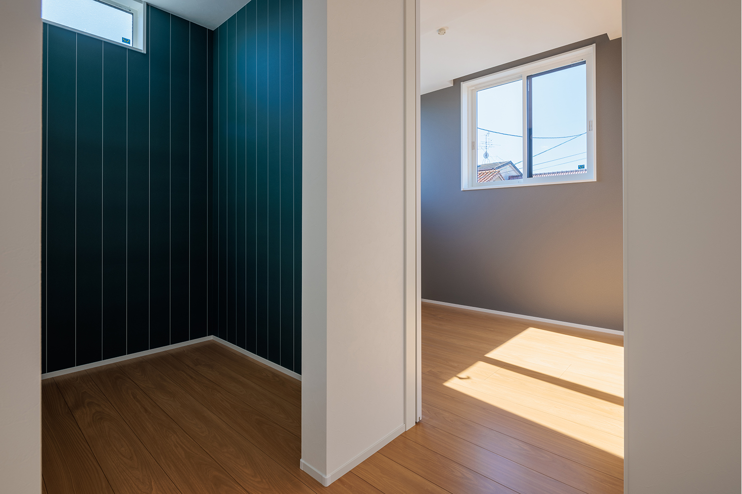 tact design firm【デザイン住宅、子育て、間取り】子ども部屋と隣接した収納スペース