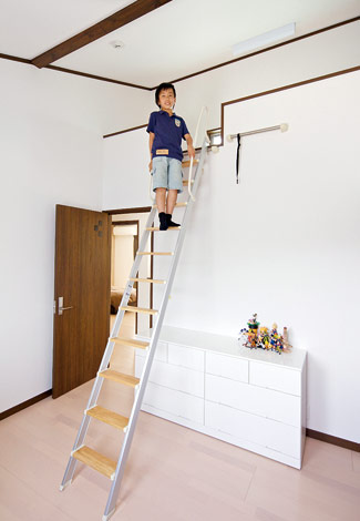 水田建設【1000万円台、二世帯住宅、間取り】長男の部屋はロフト付き。友達も必ず登りたがる