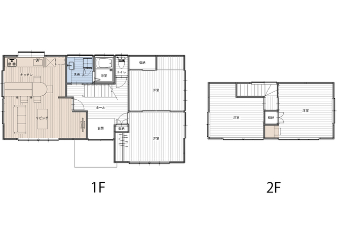 リノベーション後の間取り図