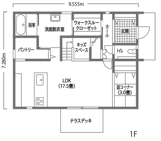 HAPPY HOUSE（山田工務店） いま建てるならこんな間取り！ 「あったらいいな」が凝縮した家 1階