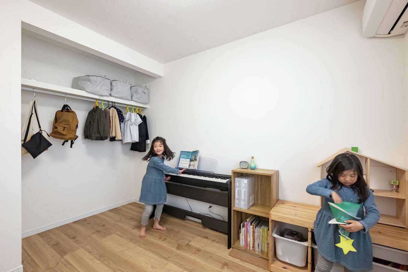 興友ハウス【デザイン住宅、子育て、間取り】子ども部屋もシンプルに