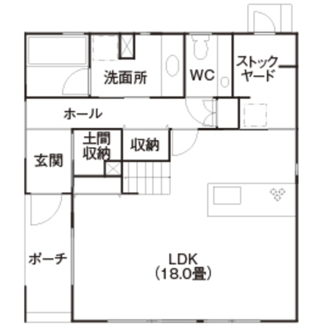 クラフトホーム デザイン＆価格を両立。理想を詰め込んだお家 1F