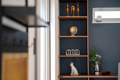 ニッチや収納棚などの造作も得意としている同社。棚に飾った小物雑貨やグリーンが何気ない日常に彩りを添えてくれる