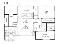 片流れ屋根が映える西海岸風の家
