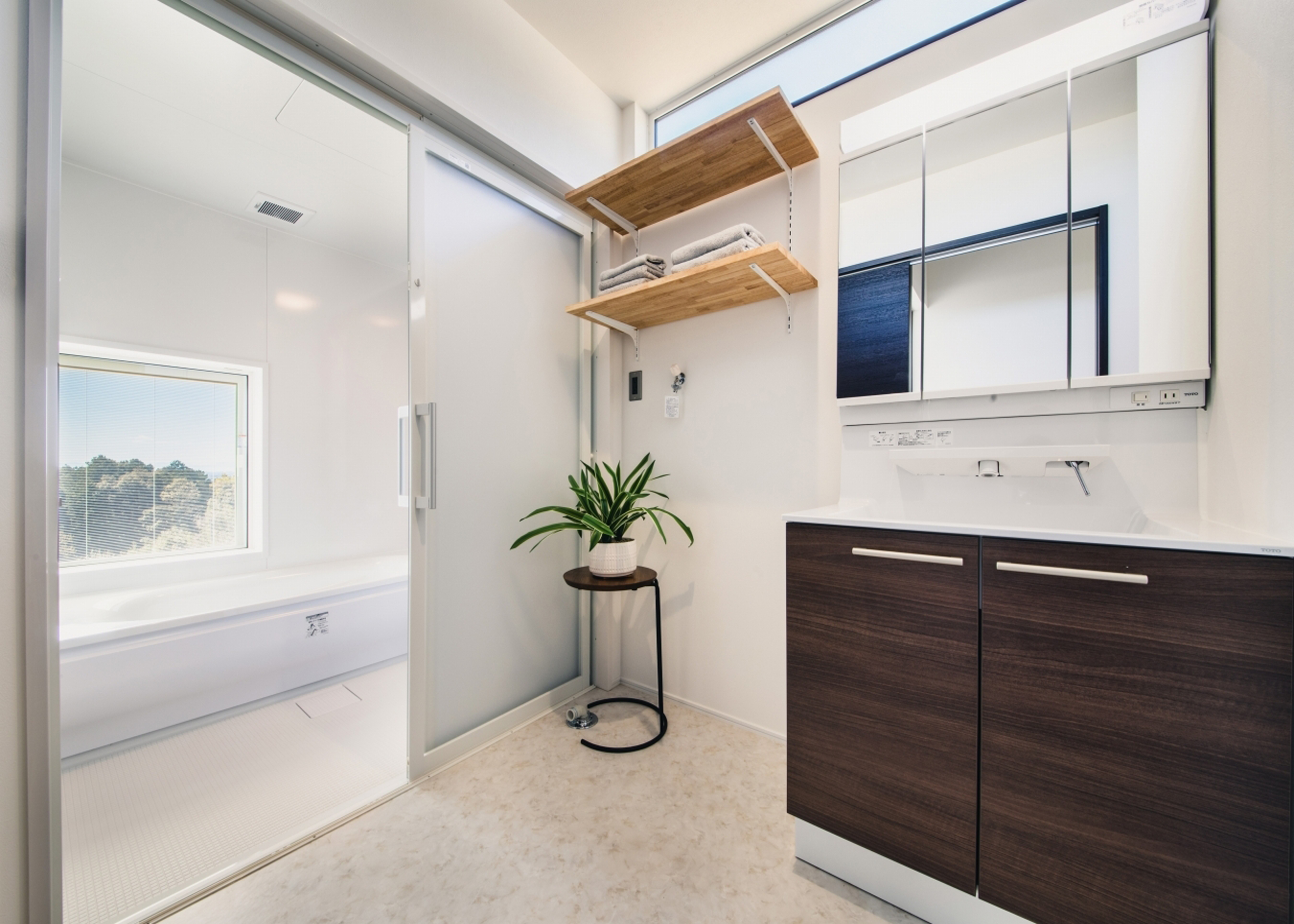 小幡建設【デザイン住宅、収納力、趣味】洗面スペース