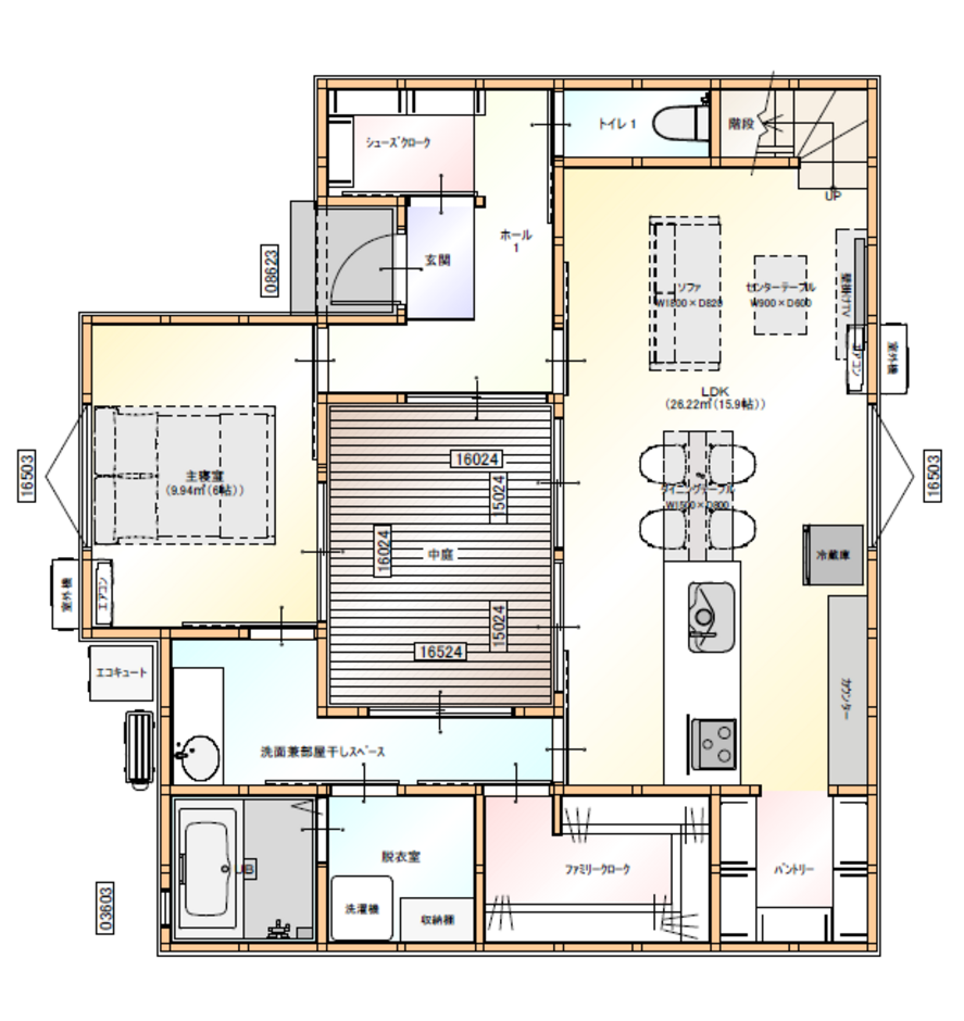 Touch House（タッチハウス） シンプルスクエア １階　