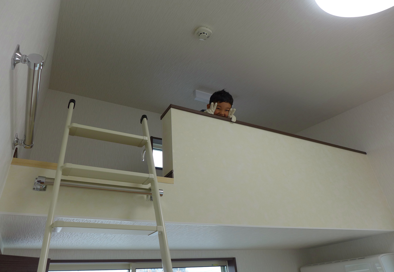 建築システム（狭小住宅専門店）【収納力、二世帯住宅、間取り】ロフト収納は子どもたちの遊び場にもなり、収納力もたっぷり確保できた