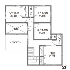 吹き抜けを巧みに配した、パッシブデザインの家