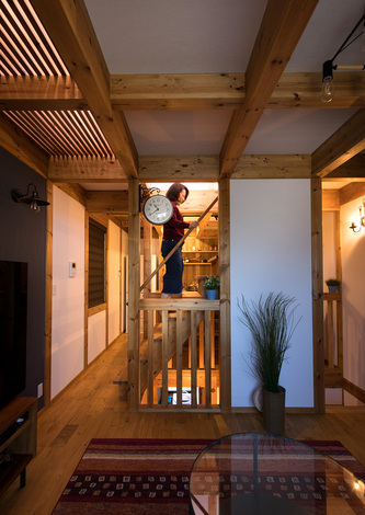 18坪の狭小地に建てた三階建ての家