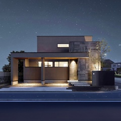 50坪の敷地で叶えたガレージと中庭付きの邸宅