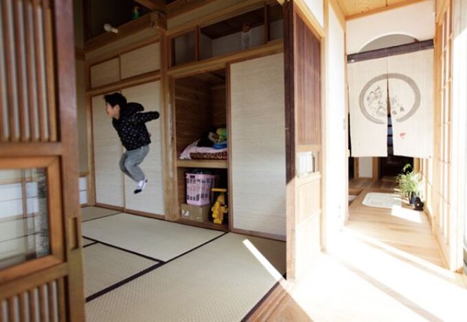 自然素材に囲まれた家には、あたたかい時間が流 れている