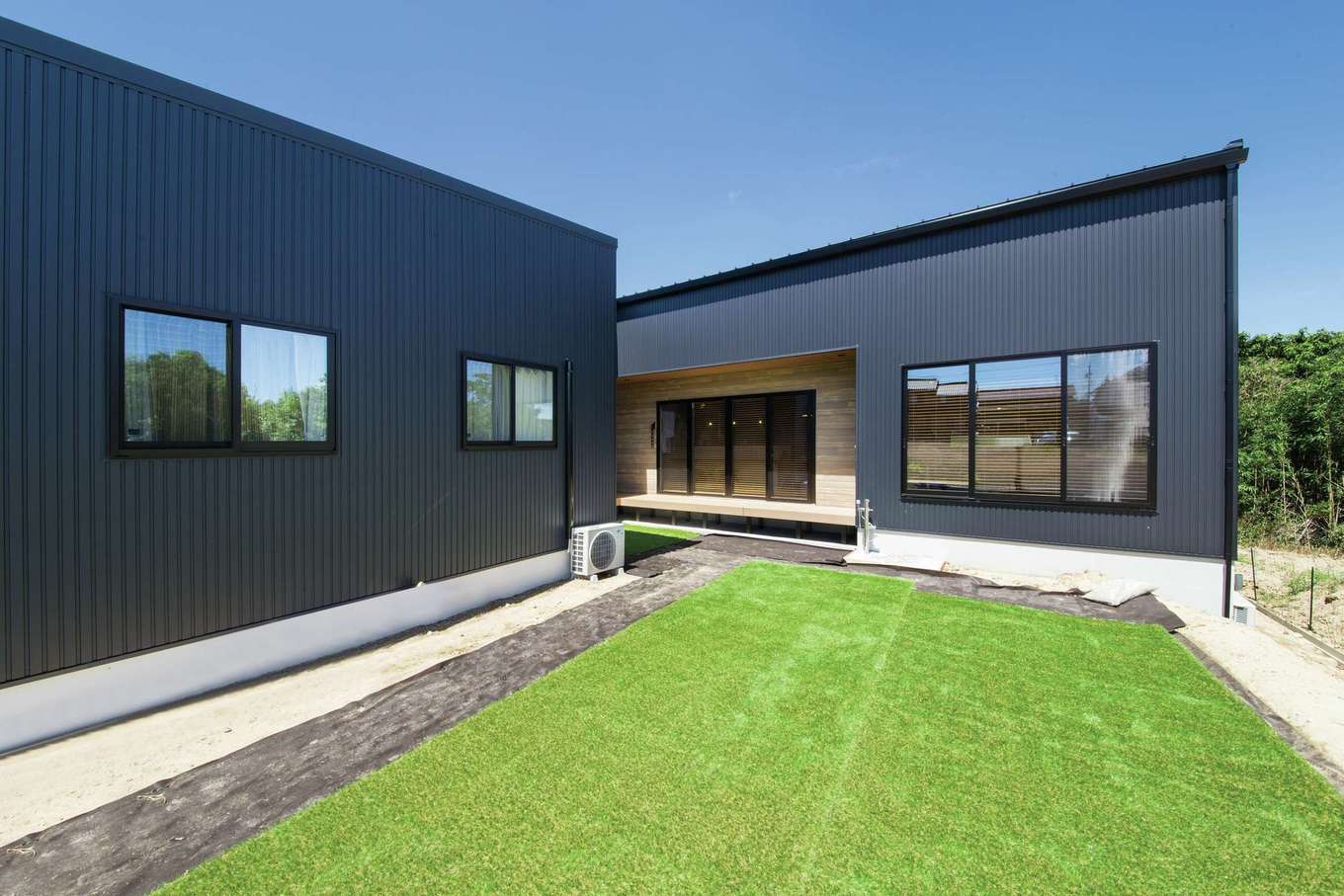 SEVEN HOUSE/セブンハウス【デザイン住宅、平屋、子育て】スペースを贅沢に使用した中庭　