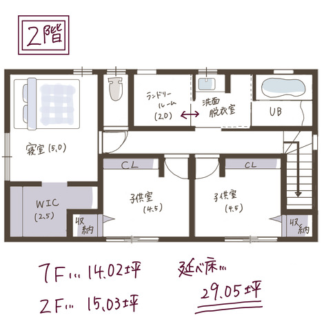 子育て安心住宅 Design Craft Office 延床29坪！ 土地を上手に活かして家族の夢を丸ごと詰め込んだ家 2F