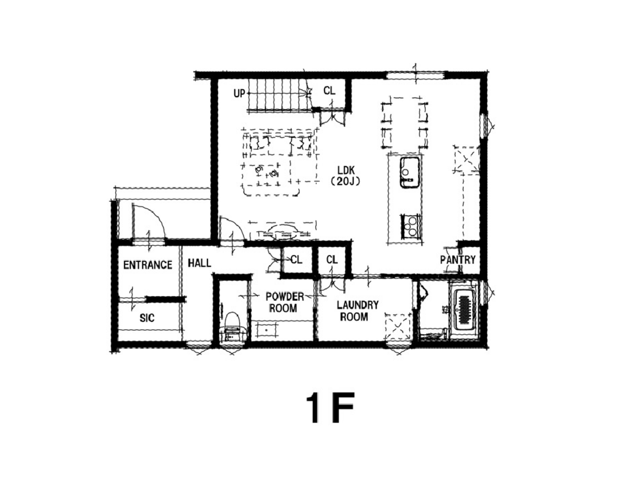 オレンジハウス デザインも、性能も、暮らしやすさも叶えた上質な家 1階