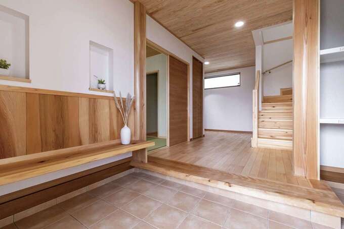 No.94 自然木の玄関ついたて 木製ドア WOOD DEPOT / サイズオーダー木製玄関ドア ID-976