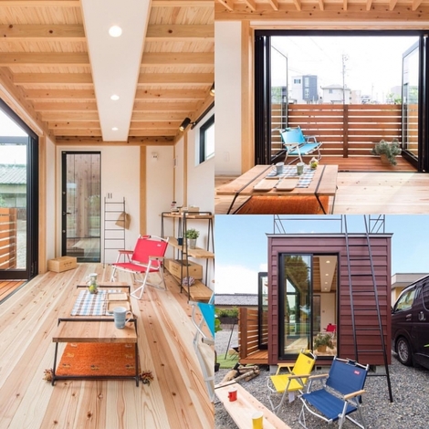 木製コンテナハウス 『木箱』 オープンハウス - 住たくeco工房 | 浜松
