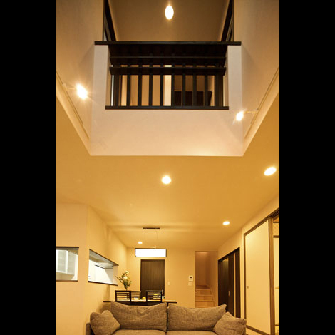 開放感のある大きな吹き抜け