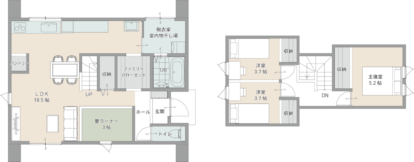 1680万円の高性能1.5階建てのほぼ平屋な暮らしmys | 第一伊藤建設の