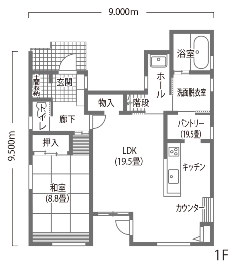 吉川住建 2050年の省エネ基準をクリア!!　人にも環境にも優しいLCCM住宅 1F