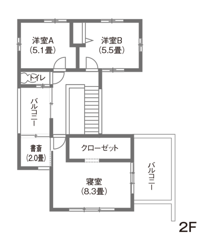 吉川住建 バーのような空間でおしゃれに暮らすBlack＆Whiteの家 2F