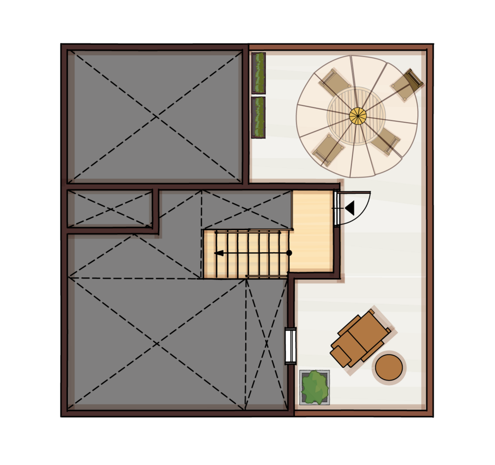 大和建設／BinO西尾南 BinO【Earth Park】スカイバルコニーで自然を感じる32坪の家 ルーフバルコニー