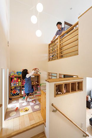 生まれたばかりの次女が、スキップフロアで一緒に遊べる日が楽しみ