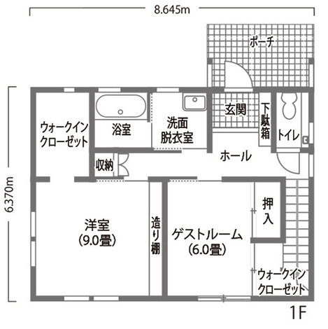 藤田工務店 雄大な自然の景色を借景にした 週末時間を満喫するセカンドハウス 1階