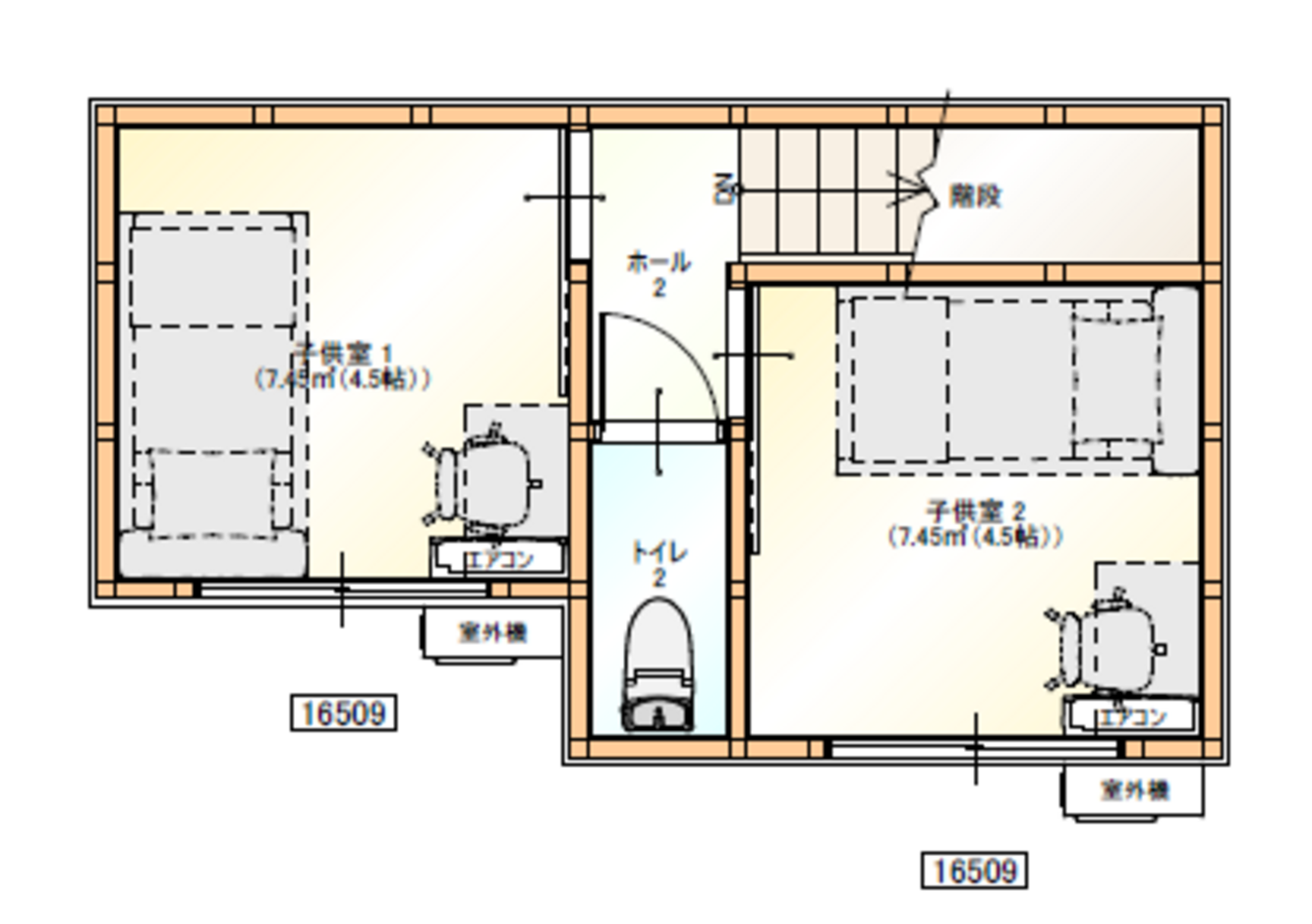Touch House（タッチハウス） シンプルスクエア ２階